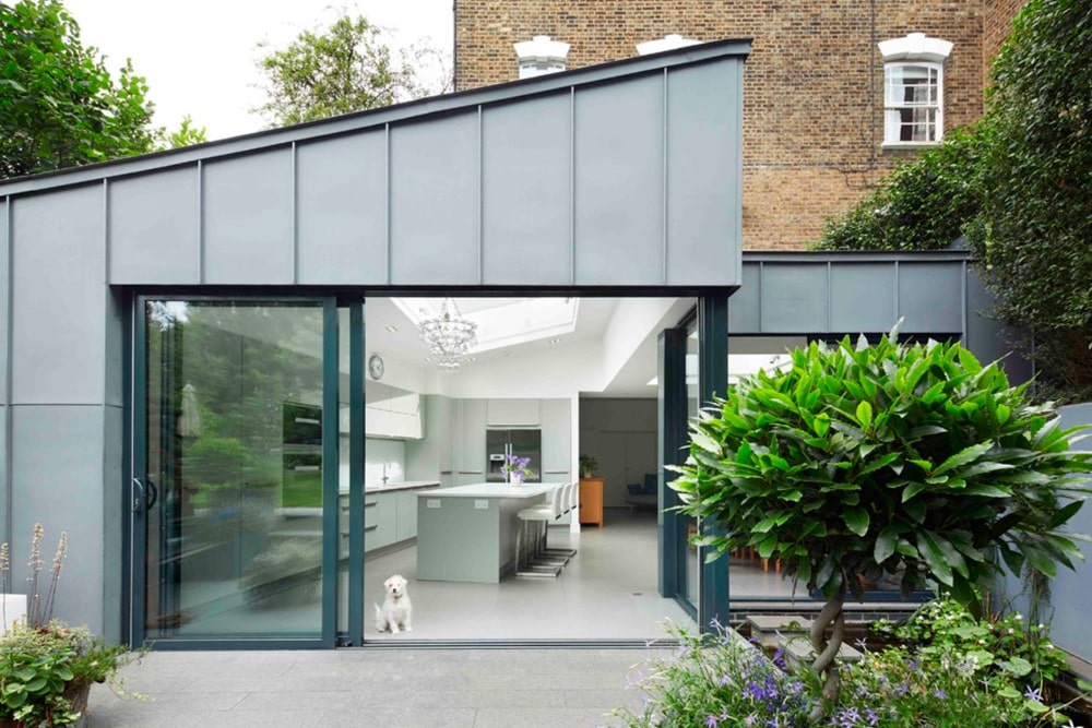 An eyecatching North London zincclad extension Sunflex UK