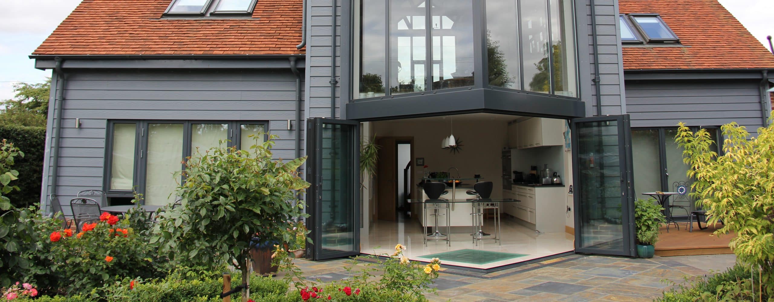 Corner Bifold Doors Open Corner Doors Sunflex UK